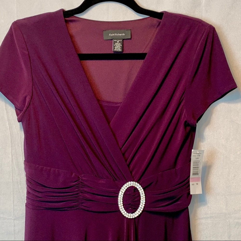 R & M Richards, NWT, 10, plum dress